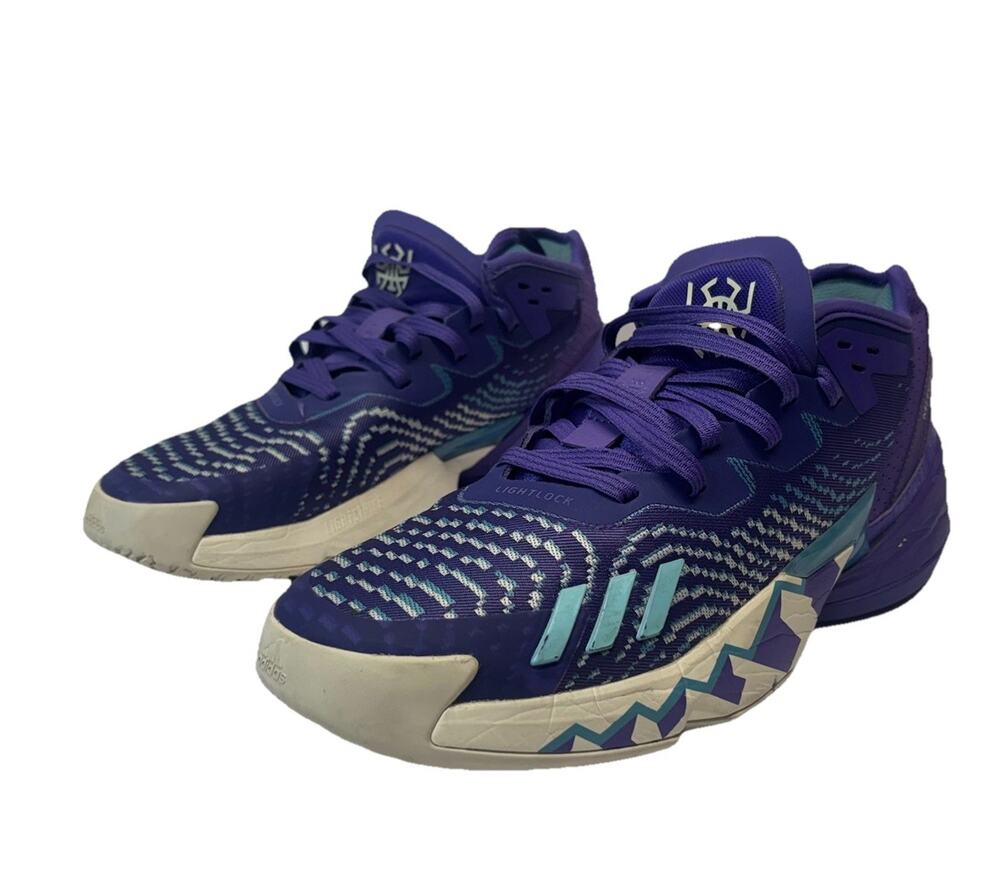 adidas Basketball Shoes Mens Sz 10 D.O.N. Issue 4 Purple Rush Utah Jazz Spida